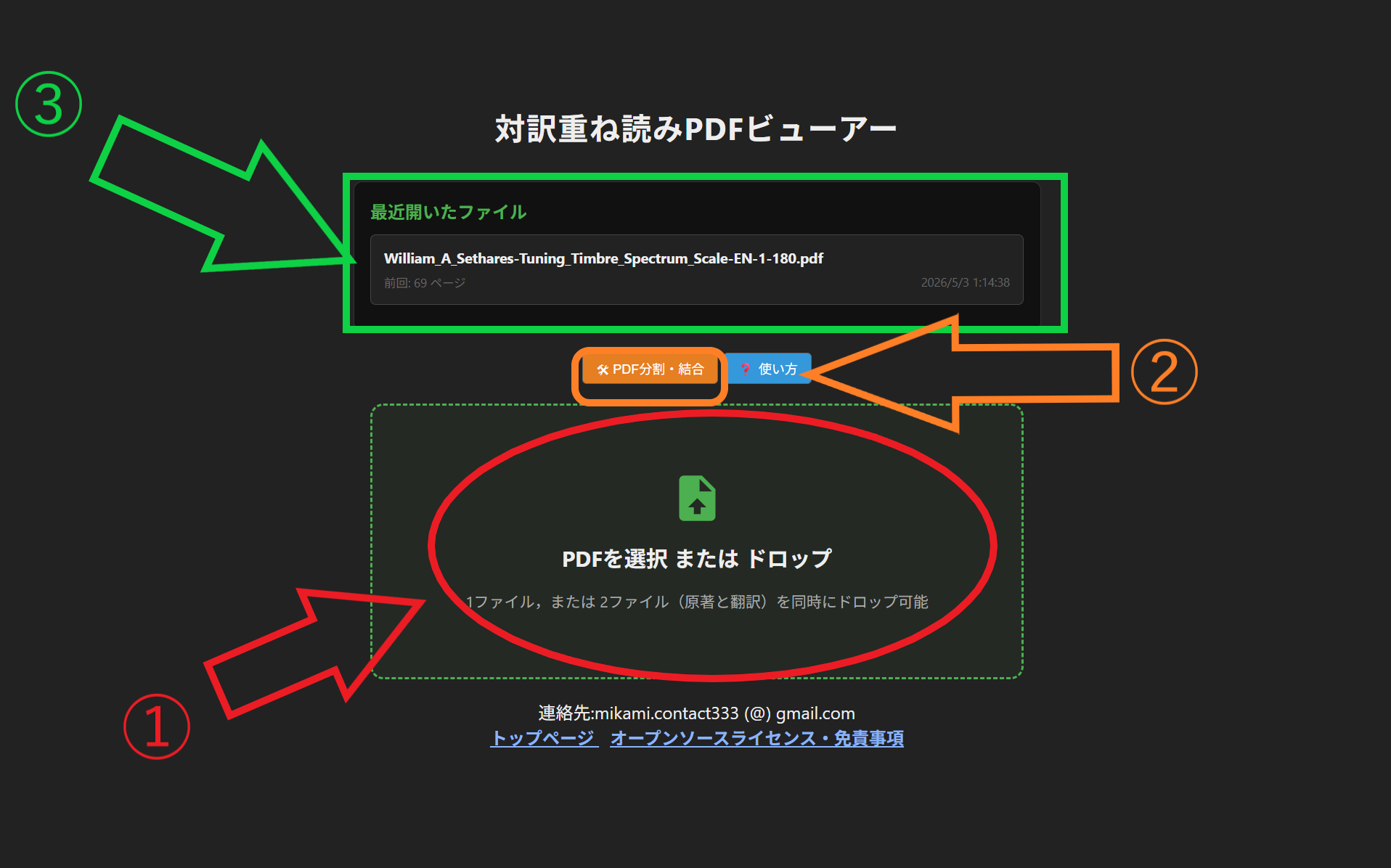 使い方の説明